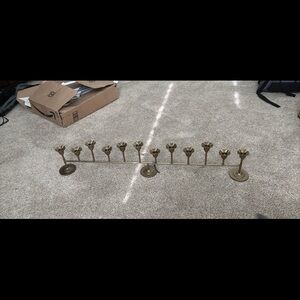 Hearth & Hand Brass Floral Multi-Holder Candle Bridge